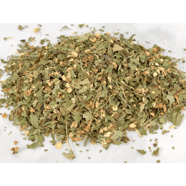 Hagtorn te blommor och blad Hagtorn te