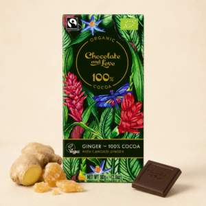 Chocolate and Love Ginger 100 % ekologisk mörk choklad med ingefära